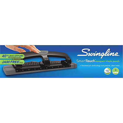 Swingline SmartTouch Low-Force 3-Hole Punch (SWI74134)