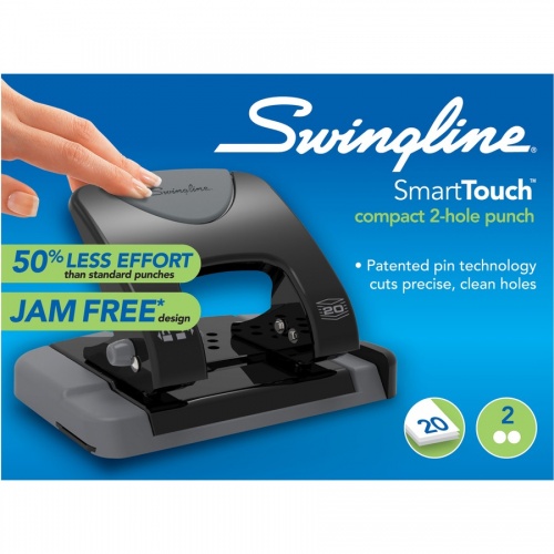 Swingline SmartTouch Low-Force 2-Hole Punch (74135)