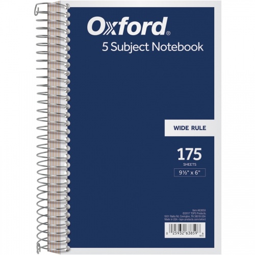 TOPS 5 Subject Wirebound Notebook (63859)