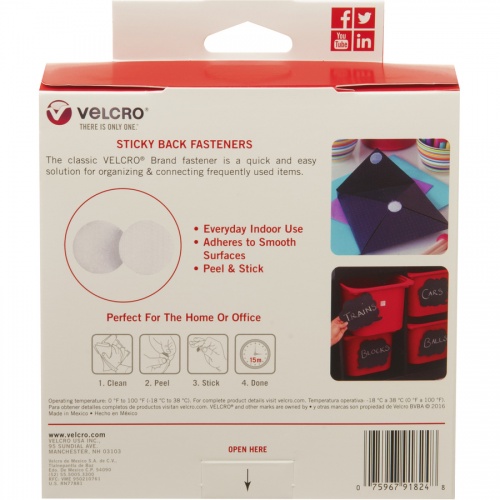 Velcro Sticky Back General Purpose Stick On Circles (91824)