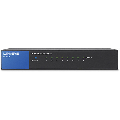 Linksys LGS108 8-Port Business Desktop Gigabit Switch