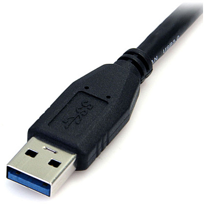 StarTech 0.5m 1.5ft Black Usb 3.0 Micro B Cable (USB3AUB50CMB)