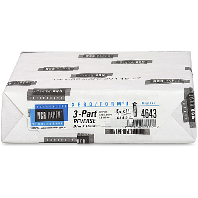 NCR Paper Xero/Form II Carbonless Paper Sheets - Assorted (NCR4643)