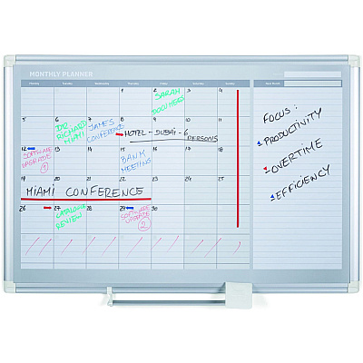 MasterVision 2' Magnetic Gold Monthly Planner (BVCGA0397830)