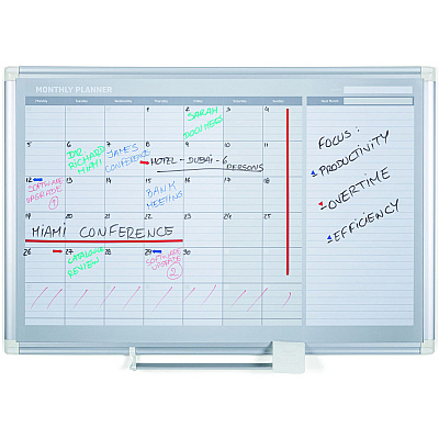 MasterVision 3' Magnetic Gold Monthly Planner (BVCGA0597830)