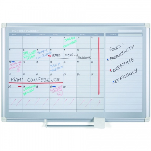 MasterVision MasterVision 3' Magnetic Gold Monthly Planner (GA0597830)
