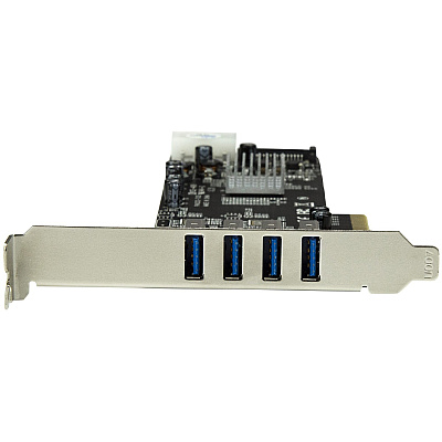 StarTech 4 Port Pcie Usb 3.0 Card W/ 2 Channels (PEXUSB3S42V)