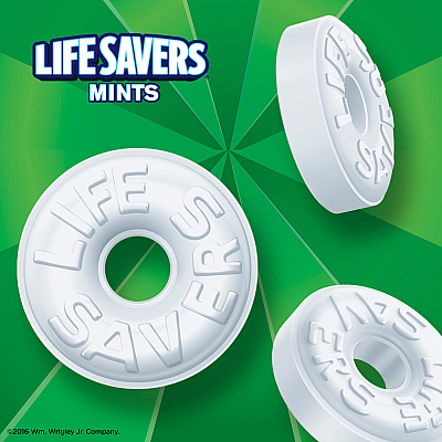 Wrigley Life Savers Mints Wint O Green Hard Candies (MRS08504)