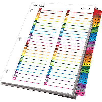 Cardinal OneStep Printable Dividers (CRD60990)