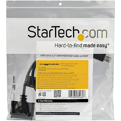 StarTech Cable Sata To Usb With Uasp - Sata 2.5" (USB3S2SAT3CB)