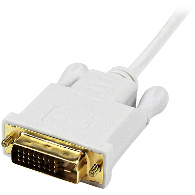 StarTech Mdp To Dvi Cable 3ft Active White (MDP2DVIMM3WS)