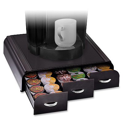Mind Reader EMS Mind 3-drawer Coffee Pod Organizer (EMSTRY3PCBLK)