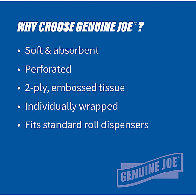 Genuine Joe 2-ply Standard Bath Tissue Rolls (GJO2540096)