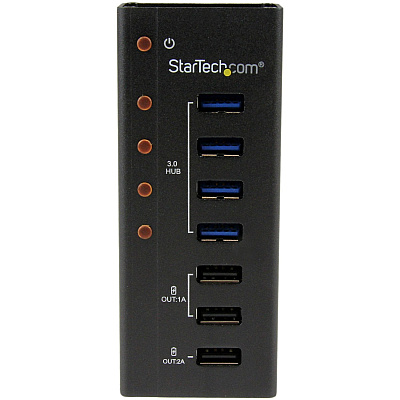 StarTech 4 Port Usb 3.0 Hub W/ 3 Charging Ports (ST4300U3C3)