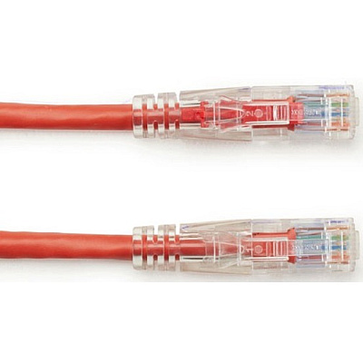 Black Box Cat6 550-mhz Locking Snagless Stranded Ethernet Patch Cable - Unshielded (utp), Cm Pvc (rj45 M/m), Red, 30-ft. (9.1-m) (C6PC70RD30)