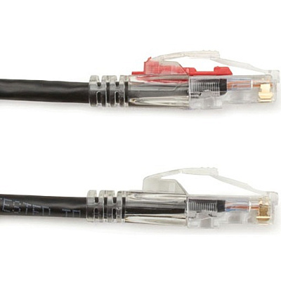 Black Box Cat6 550-mhz Locking Snagless Stranded Ethernet Patch Cable-unshielded (utp), Cm Pvc (rj45 M/m), Black, 6-ft. (1.8-m) (C6PC70BK06)