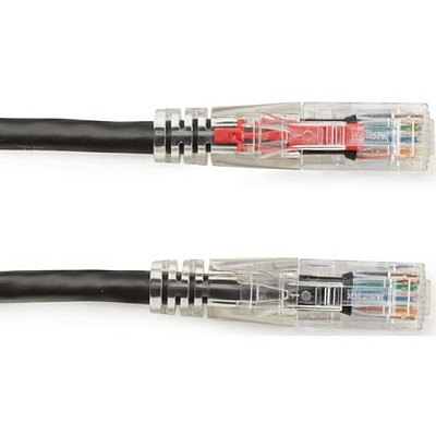 Black Box Cat6 550-mhz Locking Snagless Stranded Ethernet Patch Cable-unshielded (utp), Cm Pvc (rj45 M/m), Black, 15-ft. (4.6-m) (C6PC70BK15)