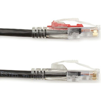 Black Box Cat6 550-mhz Locking Snagless Stranded Ethernet Patch Cable-unshielded (utp), Cm Pvc (rj45 M/m), Black, 20-ft. (6.0-m) (C6PC70BK20)