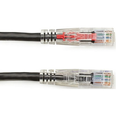 Black Box Cat6 550-mhz Locking Snagless Stranded Ethernet Patch Cable-unshielded (utp), Cm Pvc (rj45 M/m), Black, 25-ft. (7.6-m) (C6PC70BK25)