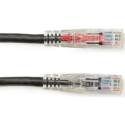 Black Box Cat6 550-mhz Locking Snagless Stranded Ethernet Patch Cable-unshielded(utp), Cm Pvc (rj45 M/m), Black, 50-ft. (15.2-m) (C6PC70BK50)