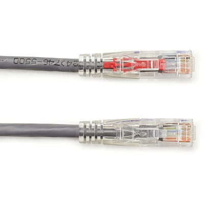 Black Box Cat6 550-mhz Locking Snagless Stranded Ethernet Patch Cable-unshielded (utp), Cm Pvc (rj45 M/m), Gray, 10-ft. (3.0-m) (C6PC70GY10)