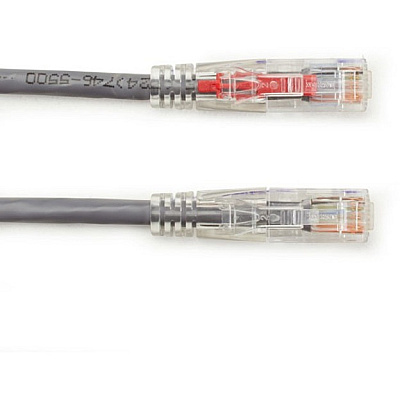 Black Box Cat6 550-mhz Locking Snagless Stranded Ethernet Patch Cable-unshielded (utp), Cm Pvc (rj45 M/m), Gray, 15-ft. (4.6-m) (C6PC70GY15)