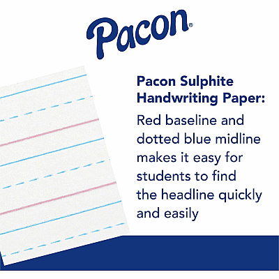 Zaner-Bloser Pacon Broken Midline Sulphite Paper (PACZP2413)