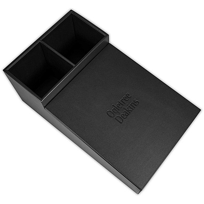 Dacasso Classic Leather Coffee Condiment Organizer (A1028)