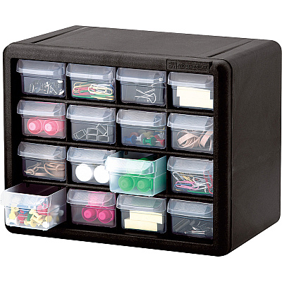 Akro-Mils 16-Drawer Plastic Storage Cabinet (AKM10116)