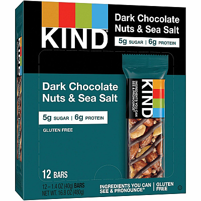 KIND Dark Chocolate Nuts/Sea Salt Snack Bars (KND17851)