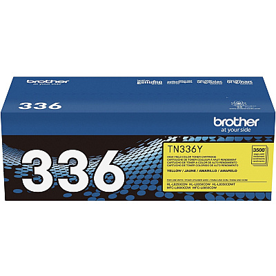Brother Genuine TN336Y High Yield Yellow Toner Cartridge