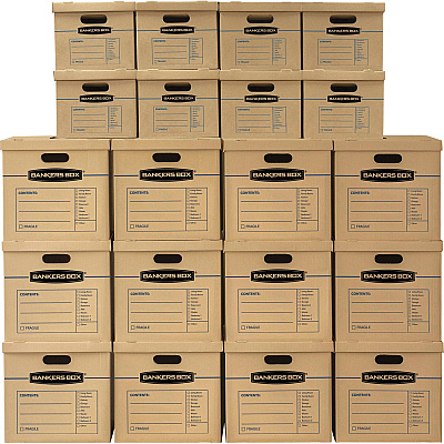 Fellowes SmoothMove Classic Moving Boxes, Small (FEL7714203)