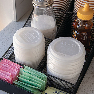 Eco-Products Renewable EcoLid Hot Cup Lids (ECOEPECOLIDW)