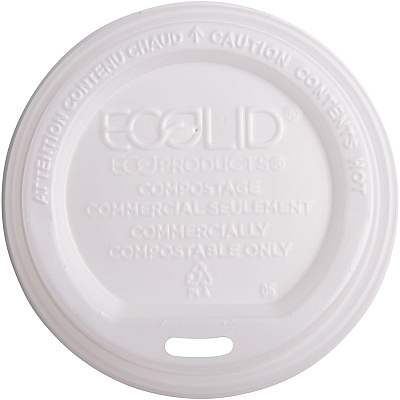 Eco-Products Renewable EcoLid Hot Cup Lids (ECOEPECOLIDW)