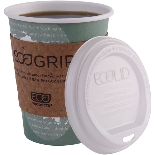 Eco-Products Renewable EcoLid Hot Cup Lids (EPECOLIDW)