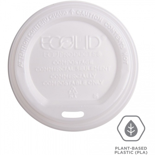 Eco-Products Renewable EcoLid Hot Cup Lids (EPECOLIDW)