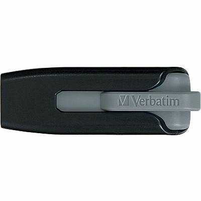 Verbatim 128GB Store 'n' Go V3 USB 3.2 Gen 1 Flash Drive - Gray (49189)