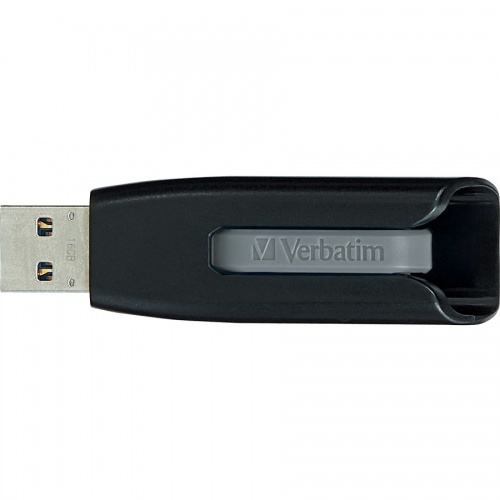 Verbatim 128GB Store 'n' Go V3 USB 3.2 Gen 1 Flash Drive - Gray (49189)
