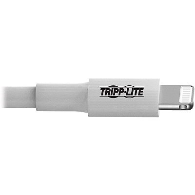 Eaton Tripp Lite Series USB-A to Lightning Sync/Charge Cable (M/M) - MFi Certified, White, 3 ft. (0.9 m) (M100003WH)
