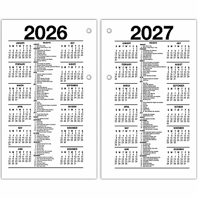At-A-Glance Recycled Loose-Leaf Desk Calendar Refill (E717R50)