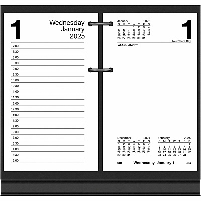 At-A-Glance Recycled Loose-Leaf Desk Calendar Refill (E717R50)