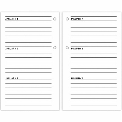 At-A-Glance Recycled Loose-Leaf Desk Calendar Refill (E717R50)