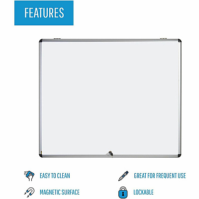 MasterVision Enclore Hinged Magnetic Aluminum Indoor Glazed Case (BVCVT380109150)