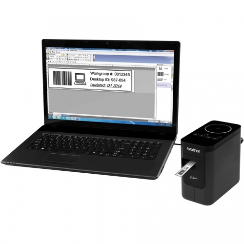 Brother P-touch PT-P750w Desktop Thermal Transfer Printer - Color - Label Print - USB - With Cutter
