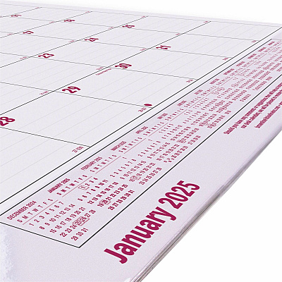 Brownline Vinyl Strip Monthly Desk Pad (C1731V)