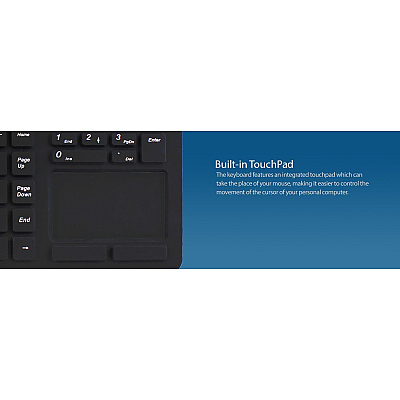 Adesso Waterproof Usb Touchpad Keyboard (AKB270UB)