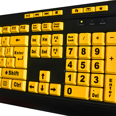 Adesso Easyview 4x Large Print Desktop Usb Keyb (AKB132UY)