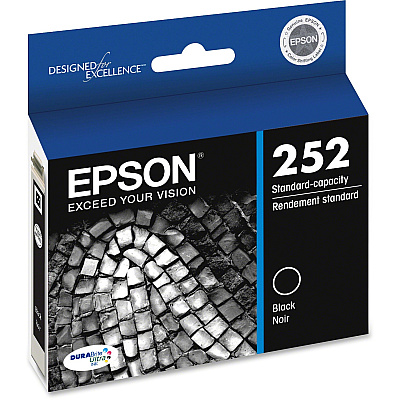 Epson DURABrite Ultra T252120 Original Standard Yield Inkjet Ink Cartridge - Black - 1 Each (EPST252120S)
