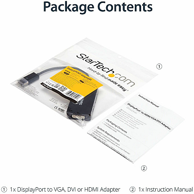 StarTech Displayport To Vga / Dvi / Hdmi Adapter (DP2VGDVHD)