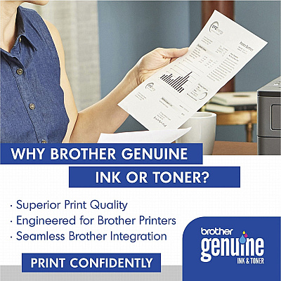 Brother Genuine TN630 Black Toner Cartridge